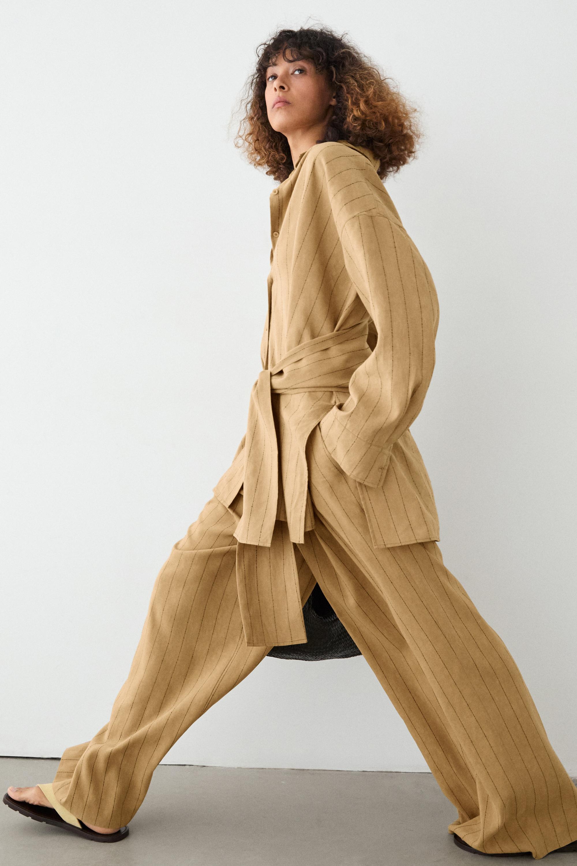 Pantalon wide leg à pinces